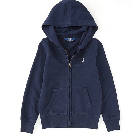 POLO RALPH LAUREN Big Girls French Terry Hoodie Jacket size large (14/16) - Picture 1 of 9
